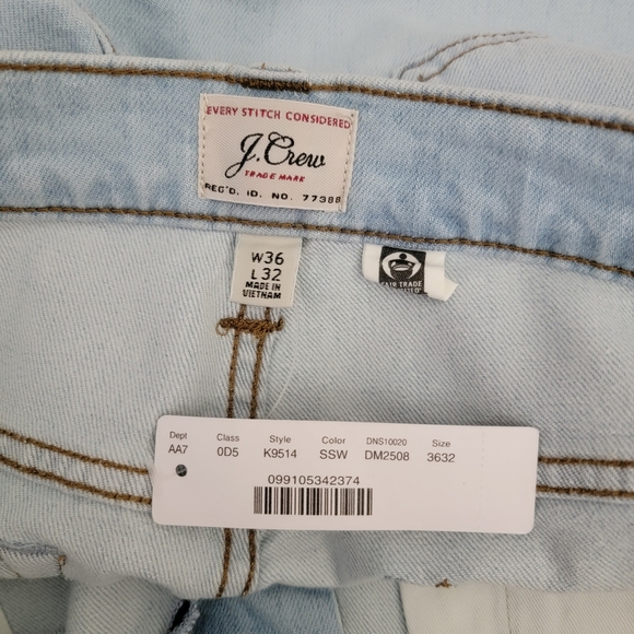 J. Crew Straight Fit Eco Stretch Jeans - Picture 8 of 9